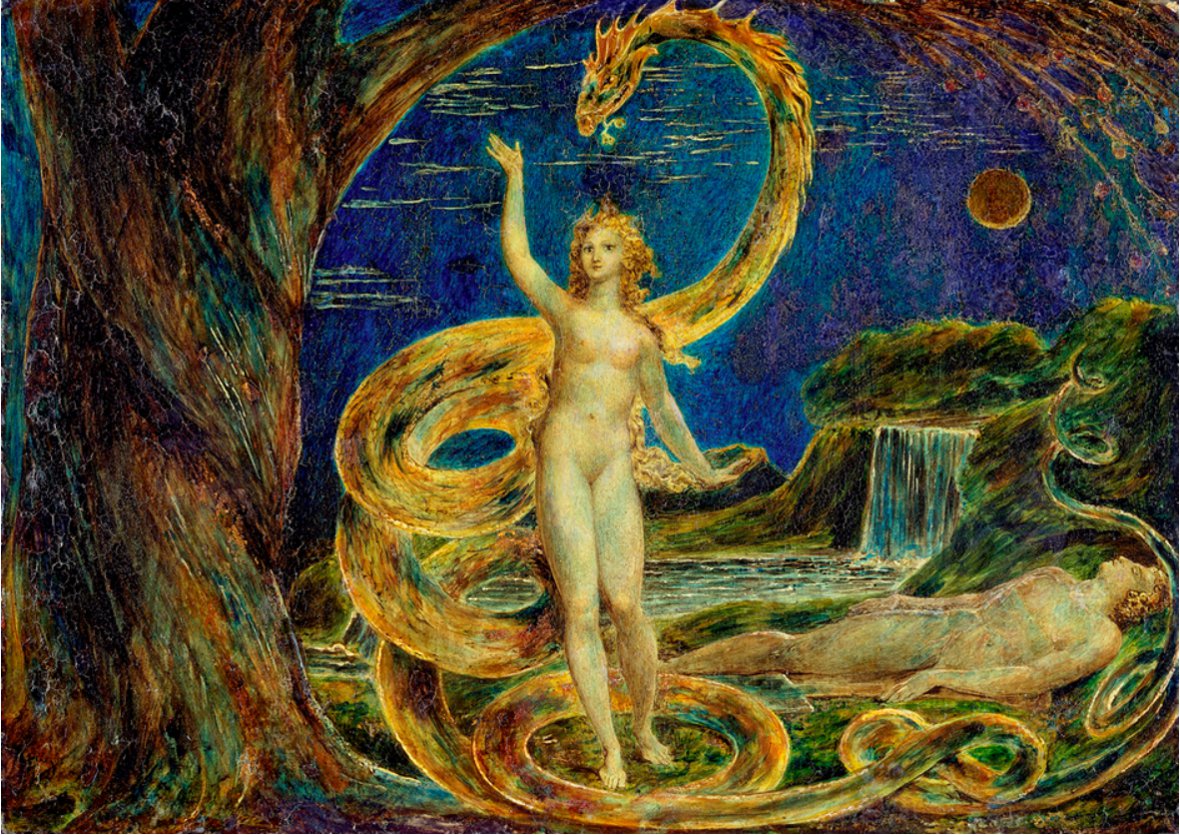 William Blake Eve Tempted by the Serpent