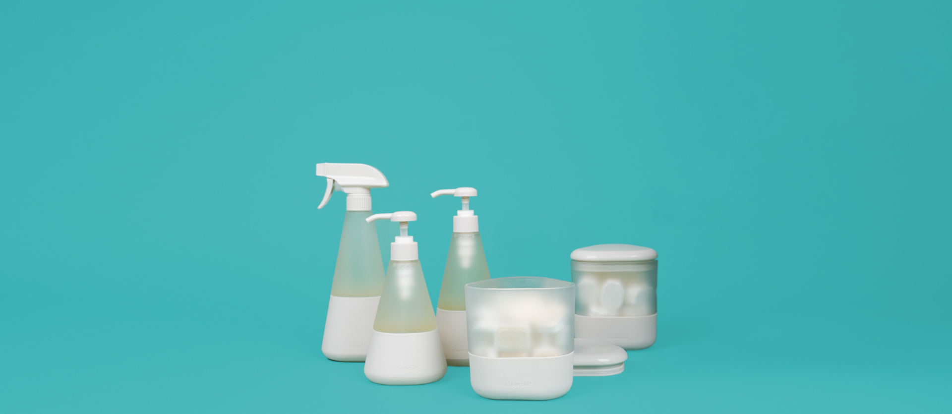 The signature evergreen suite is stylish and filled to the brim with our natural cleaners and tablets.