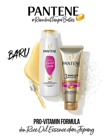 Anti Hairfall conditioner & Shampoo Pantene keajaiban 3 menit