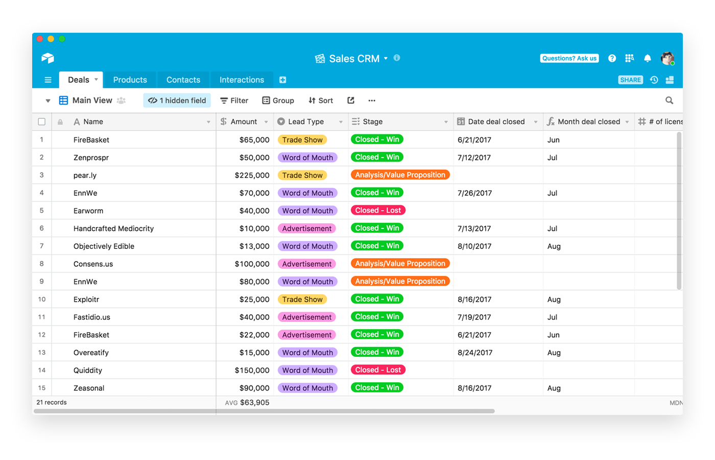 Airtable-CRM