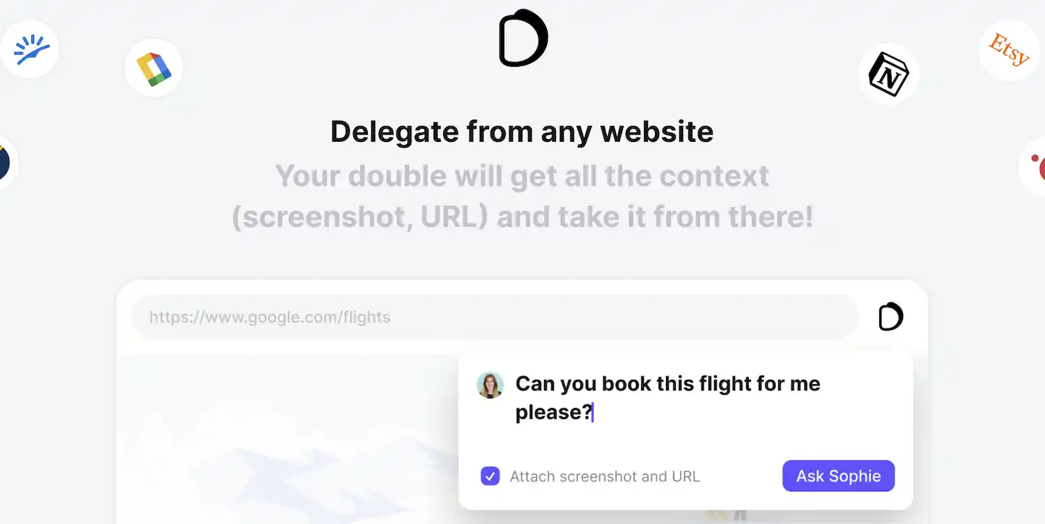 Delegate from any website