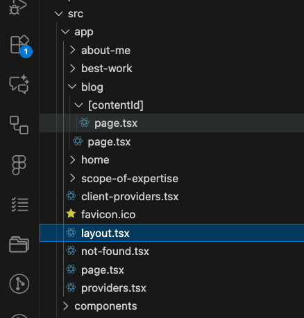 NextJS Folder structure