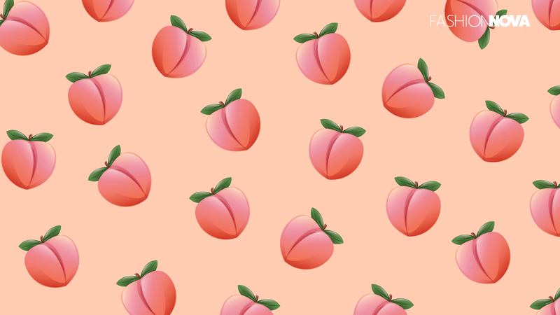 Peach Emoji Zoom Background