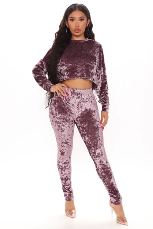 Feeling Lush Legging Set - Mauve