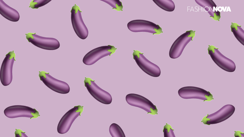 Eggplant Emoji Zoom Background