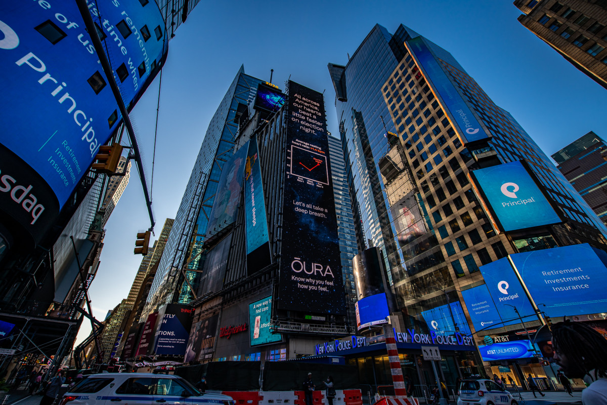 oura data times square