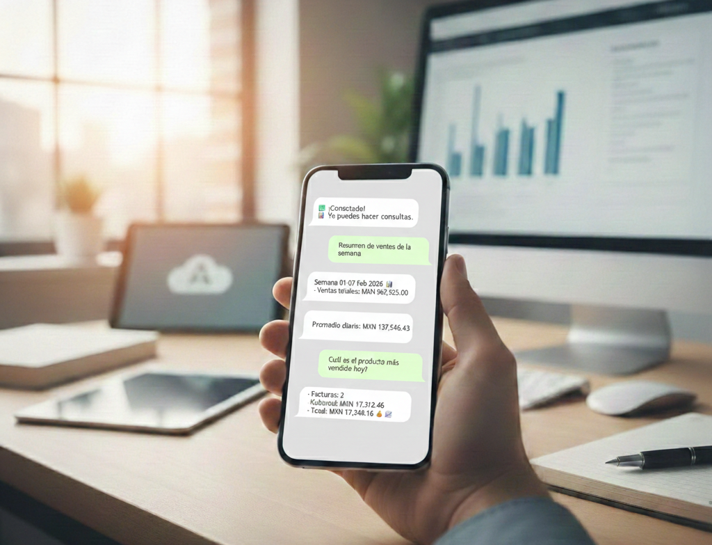 ¿Y si tu ERP pudiera responderte por WhatsApp? La nueva forma de gestionar tu negocio