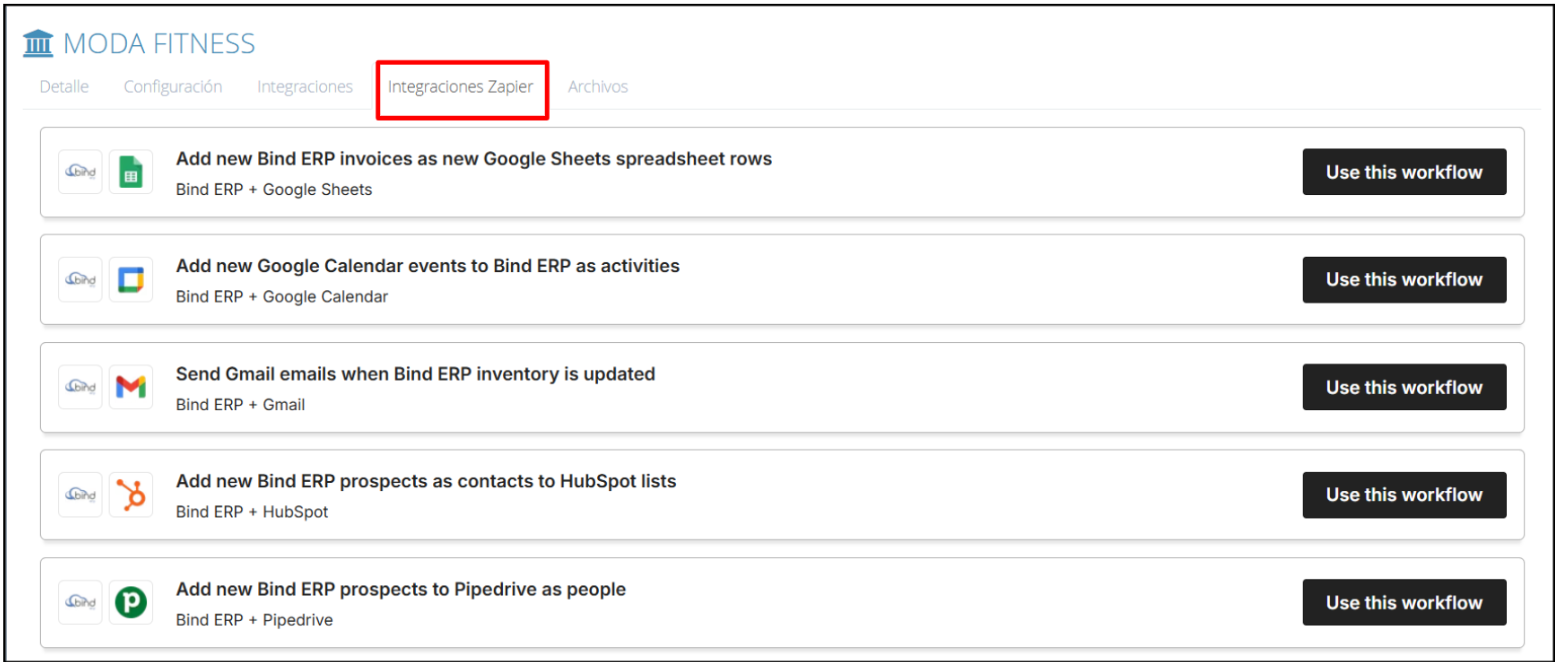 Zapier integrations 