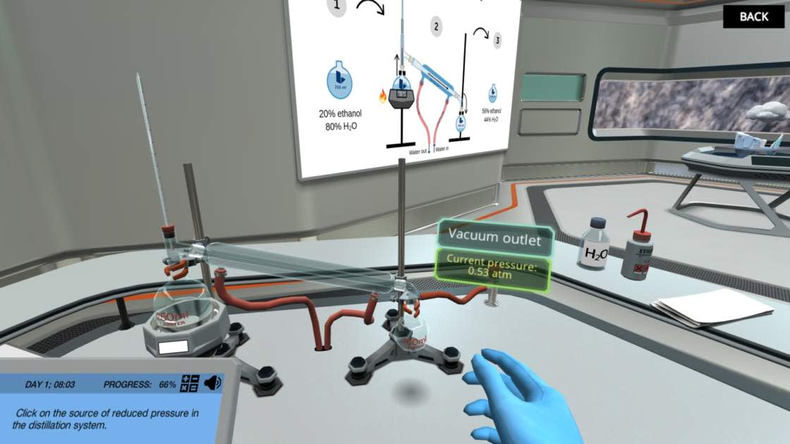 Exploring a Distillation Apparatus Labster Virtual Labs