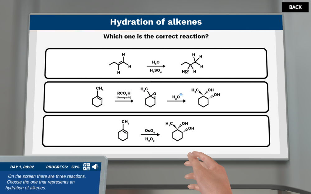Quiz for oxidation of alkenes