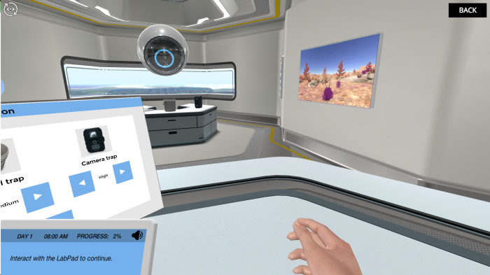 BDS - Start simulation screenshot. Discover the power of virtual labs.