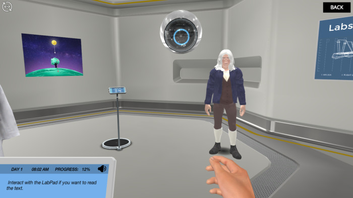 LUG talk to Newton simulation screenshot. Discover the power of virtual labs.