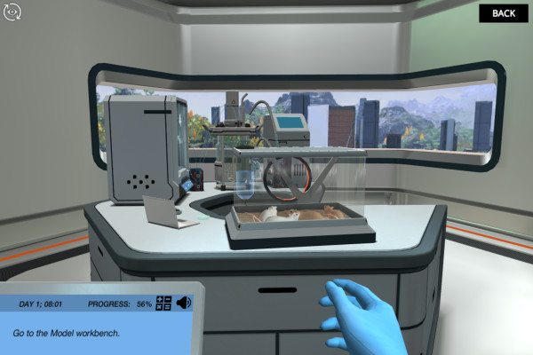 EX2 2 simulation screenshot. Discover the power of virtual labs.
