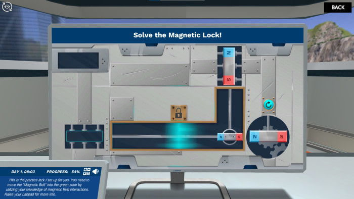 Preview of Practice magnetic lock simulation.