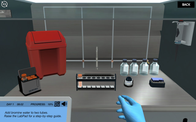 Functional Groups and Basic Chemical Tests | Labster Virtual Labs