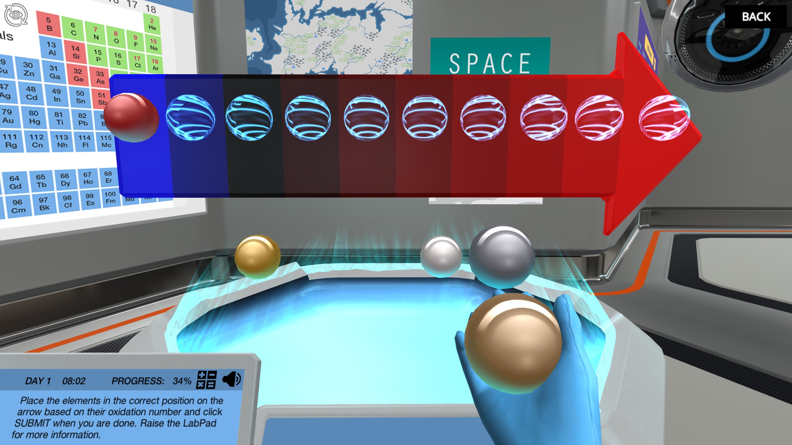 红色OxidationArrow