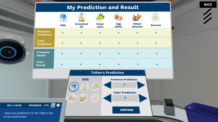 Preview of Make a prediction simulation.