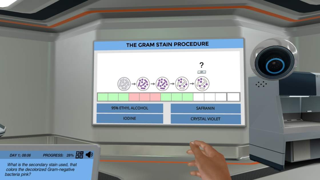Gram Stain: Test yourself in Gram Stain Procedure