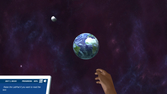Preview of Dr. One in orbit around the Earth simulation.
