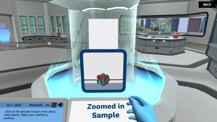 Thin Layer Chromatography: Separate a mixture and monitor the progress of a reaction (Screenshot1) simulation screenshot. Discover the power of virtual labs.