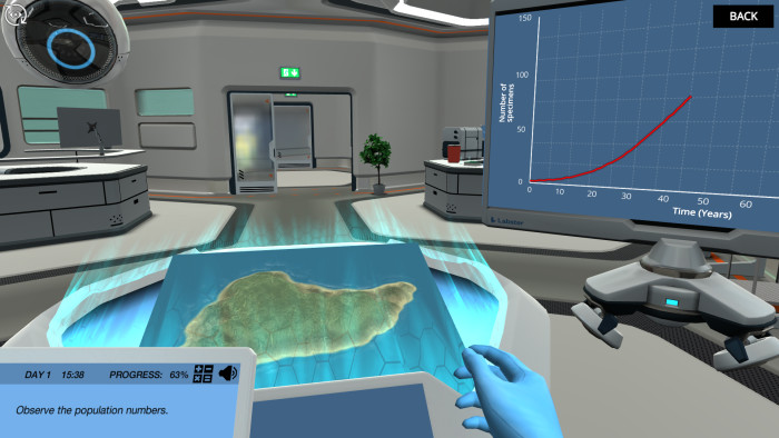 EVO 3 simulation screenshot. Discover the power of virtual labs.