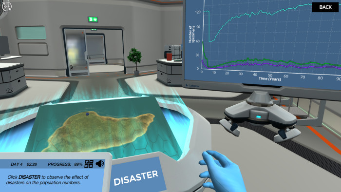 EVO 4 simulation screenshot. Discover the power of virtual labs.