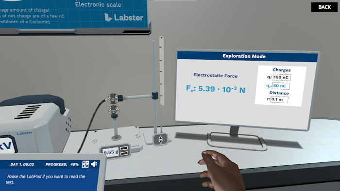 Coulomb's law: Electrifying Electrostatics | Labster Virtual Labs