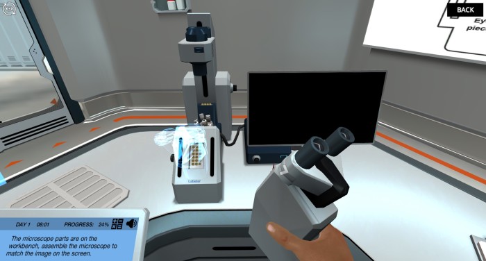 FLM 2 simulation screenshot. Discover the power of virtual labs.