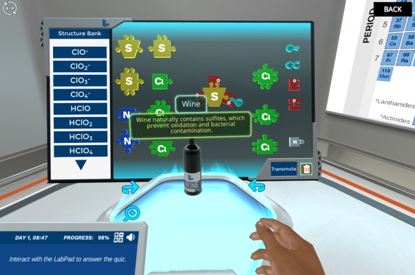 Jigsaw Learning Activity: Tooltips simulation screenshot. Discover the power of virtual labs.