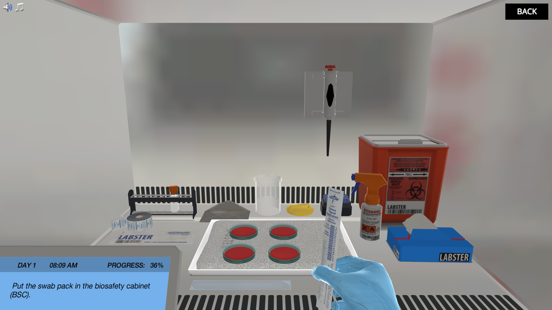 Biosafety Virtual Lab Simulation