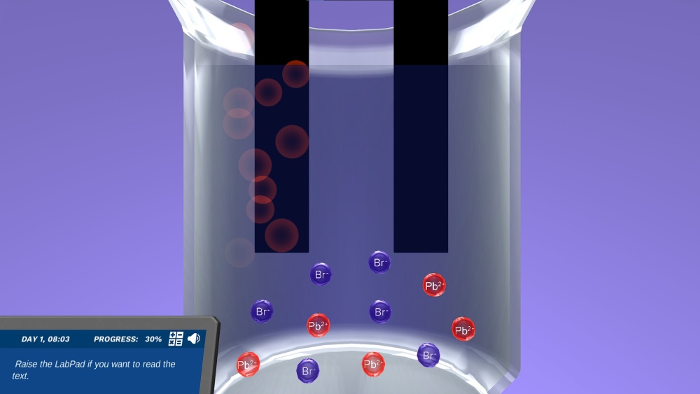 Animation showing the movement of ions in an electrolytic cell