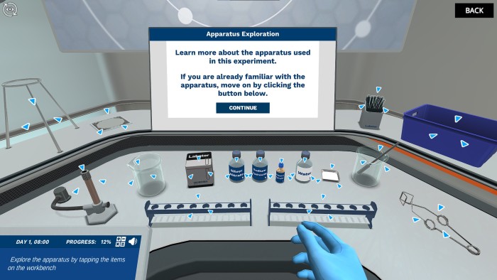 Preview of Explore the apparatus simulation.