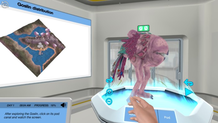 POG Goslin simulation screenshot. Discover the power of virtual labs.
