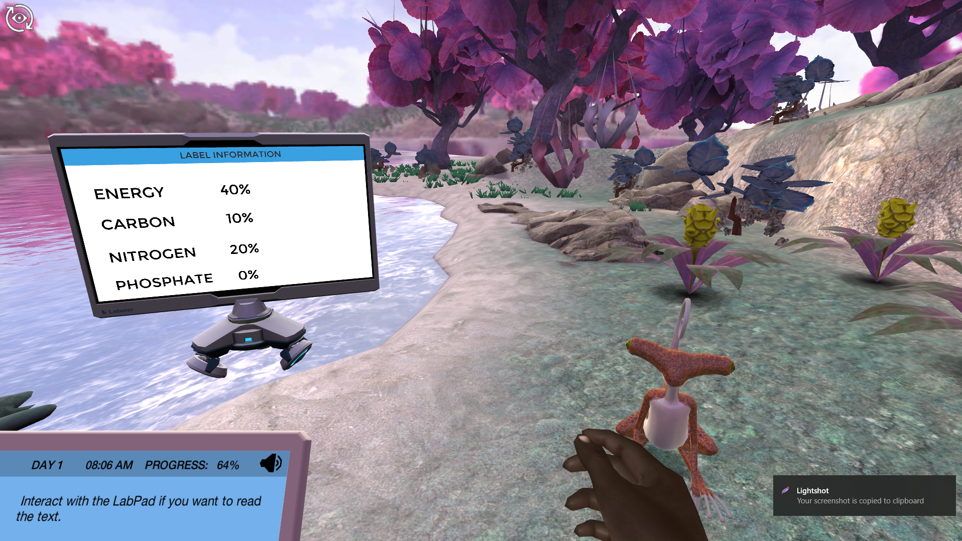 Foraging Virtual Lab Labster