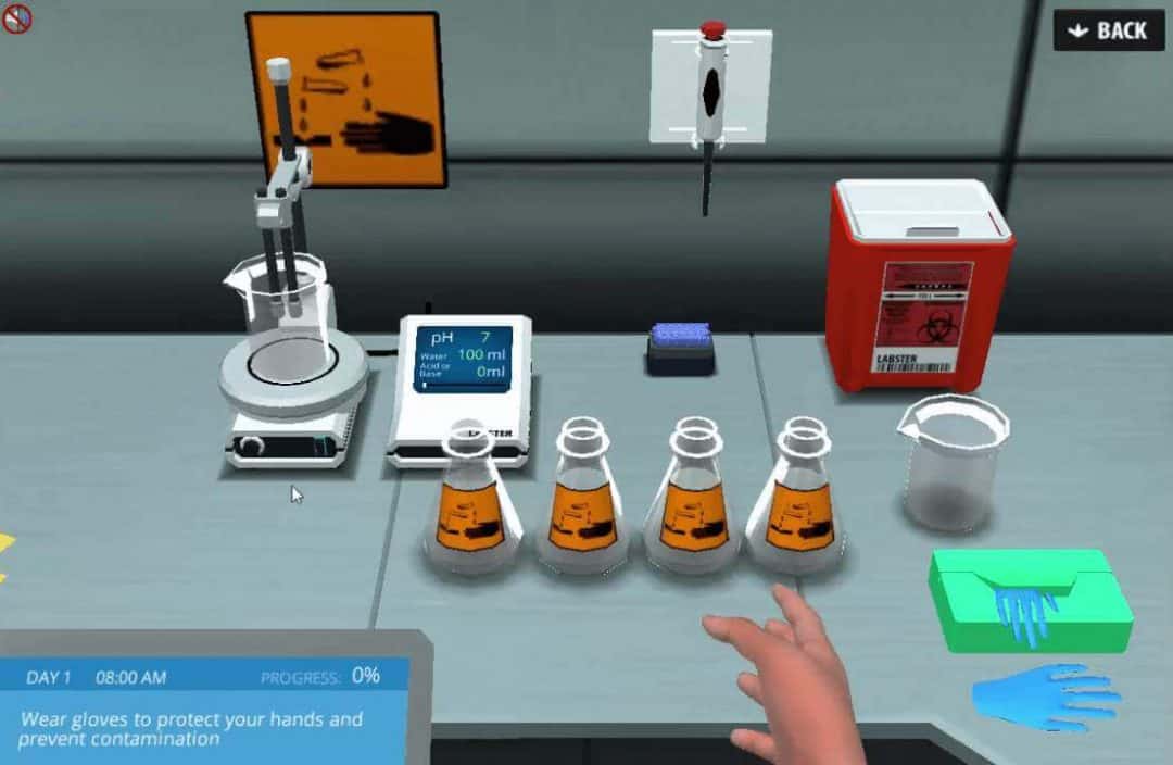 virtual lab experiment
