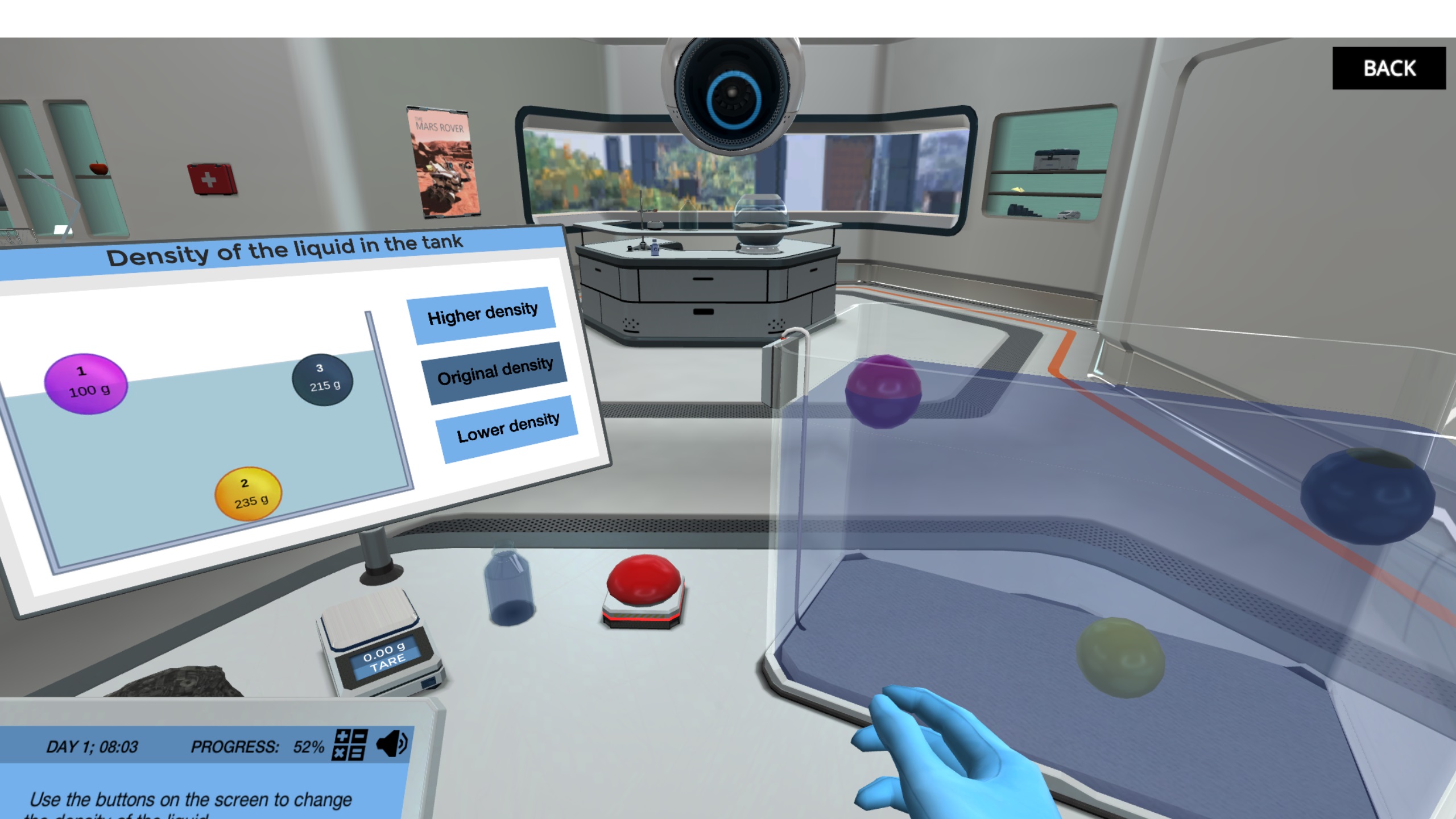 Different Liquid Densities