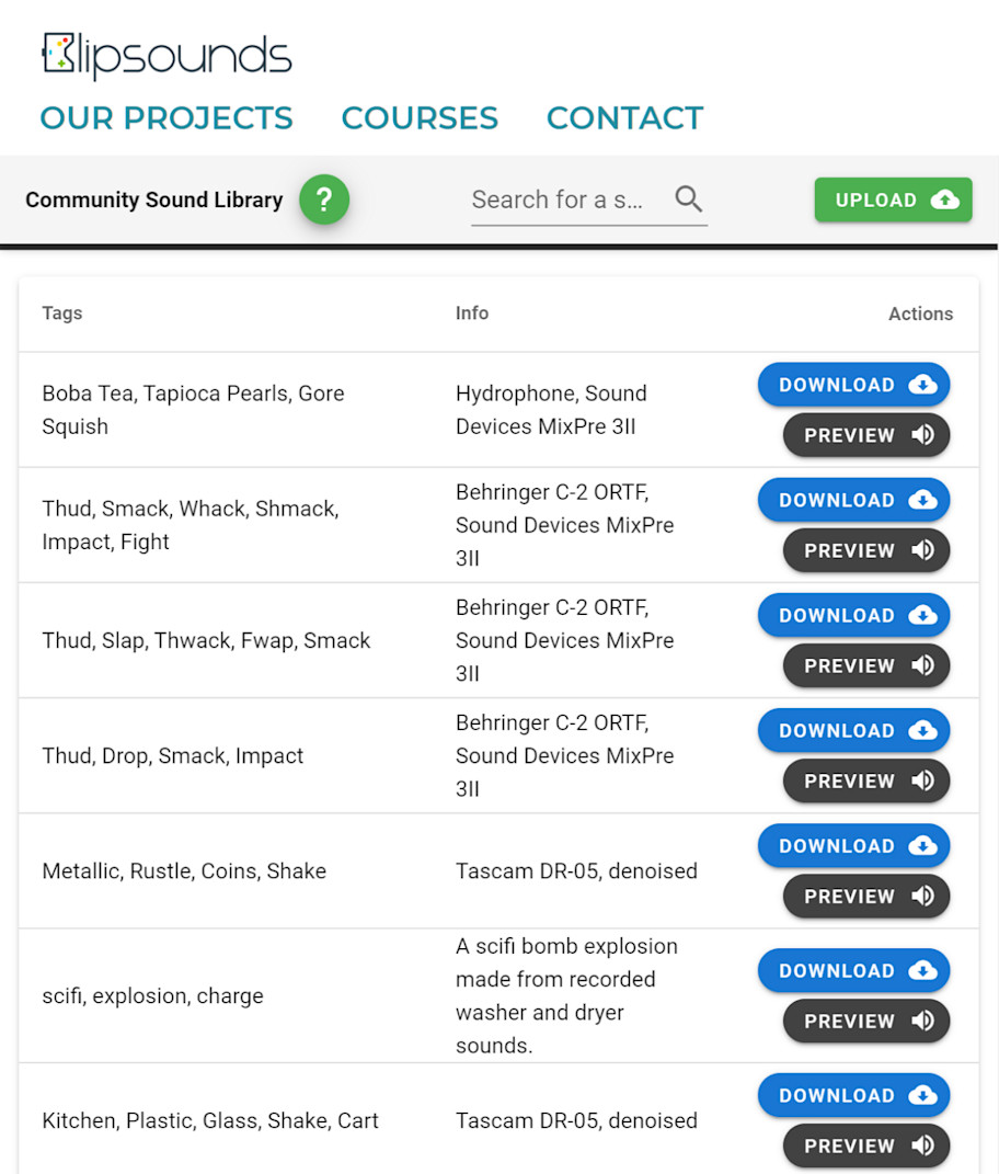 Blipsounds Community Library