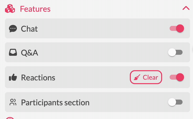 Enable interactive features in webinar
