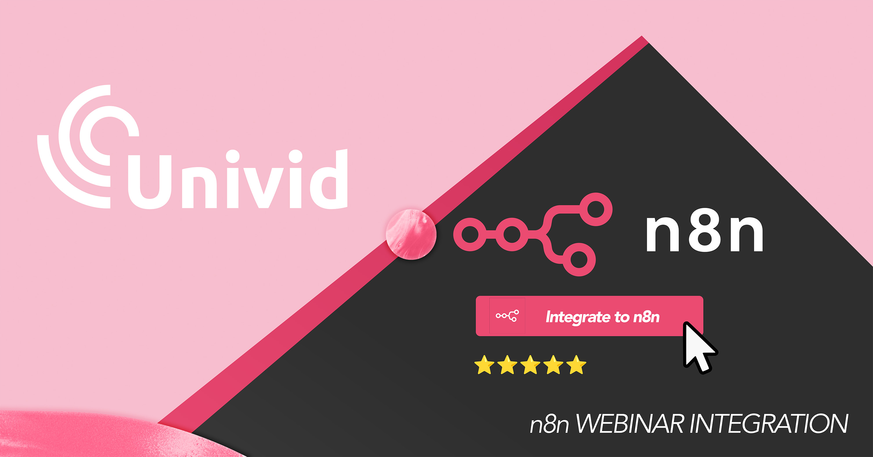 Boost your webinars with the seamless n8n webinar integration to Univid. Automate marketing workflows, increase productivity with AI, and get smart engagement insights from your webinars today.
