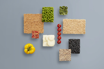 Image of grains, beans, and vegetables