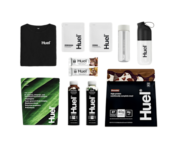 An image showing the range of Huel products