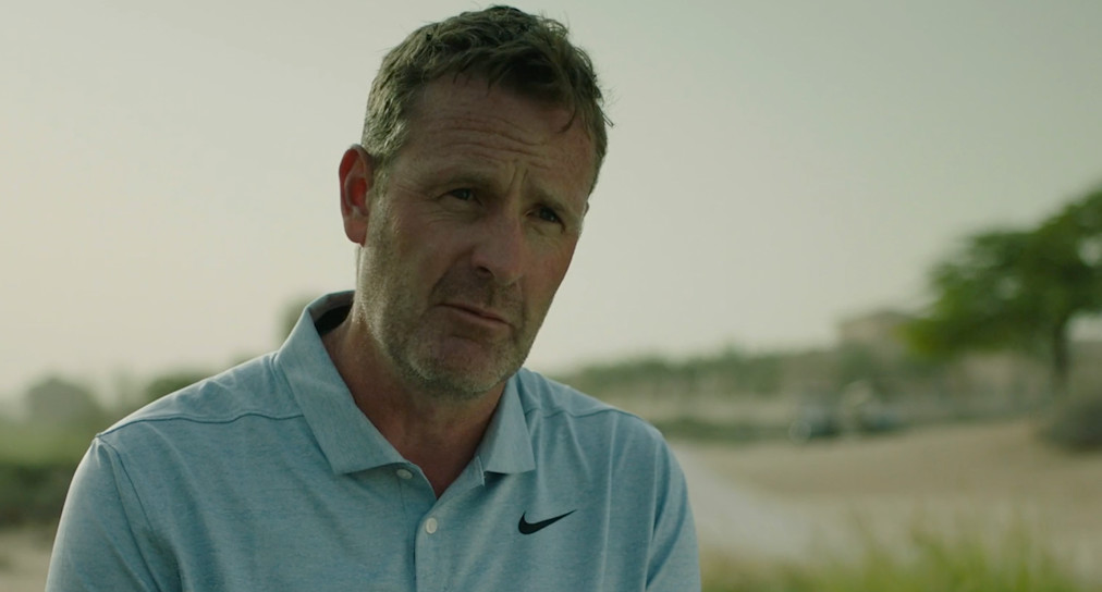 Hugh Marr talking golf