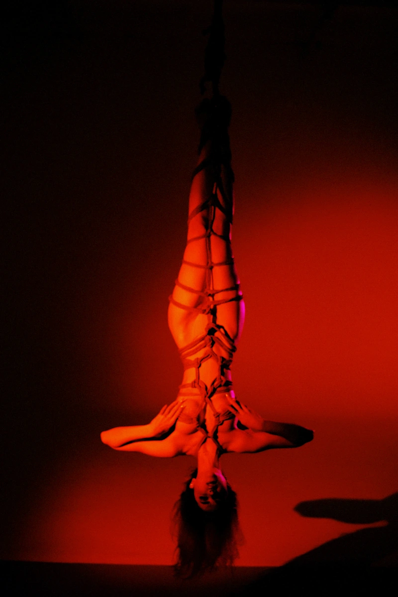 Upside down shibari suspension with Enn Shtyka - gallery image 17