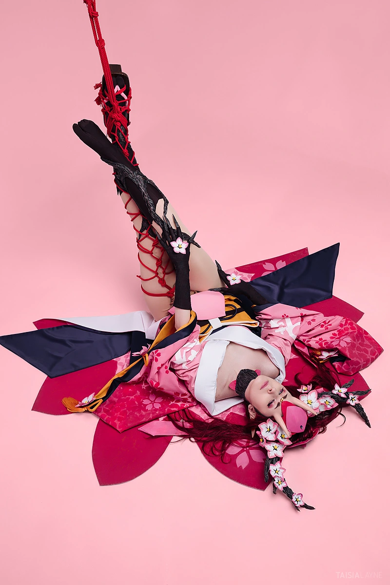 Momo no Sei cosplay shibari shoot with suspension (ONMYOJI) - gallery image 7