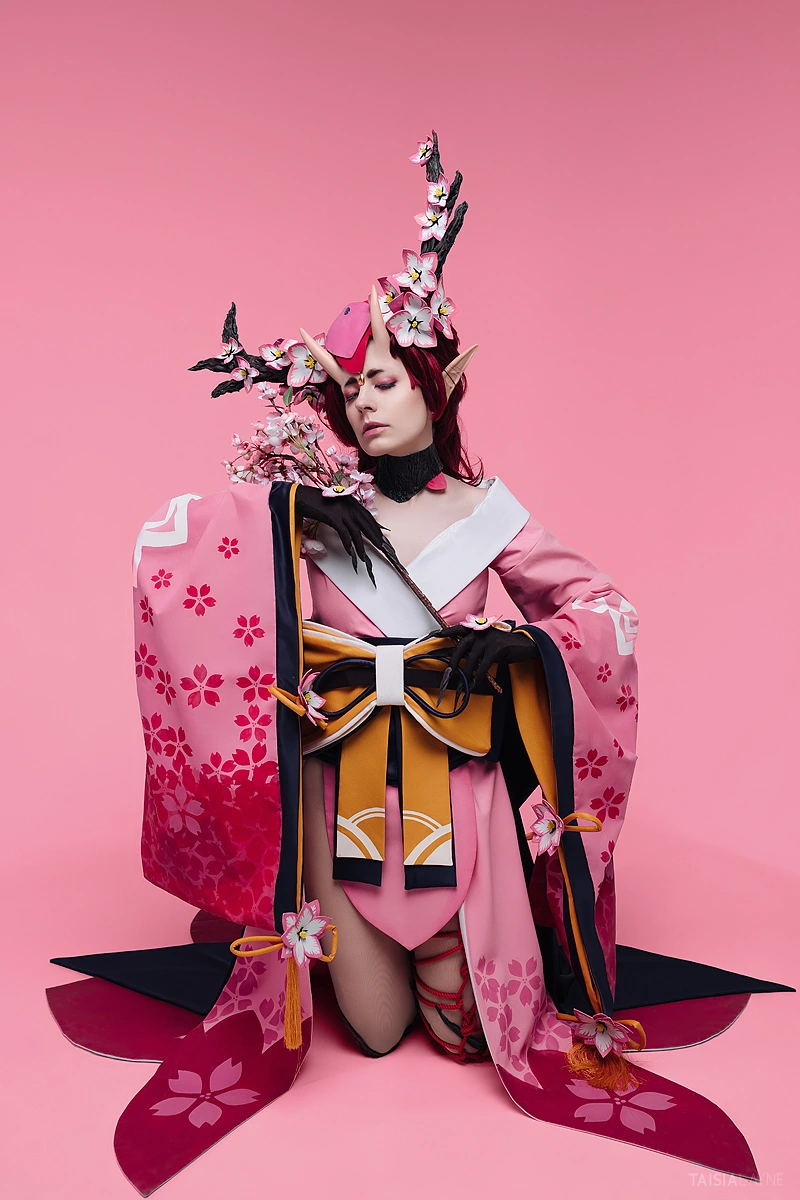 Momo no Sei cosplay shibari shoot with suspension (ONMYOJI) - gallery image 8