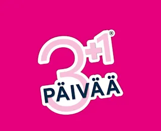 3+1 PÄIVÄÄ -sulkutekstin kuva