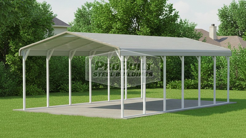 18x30 Regular Roof Metal Carport