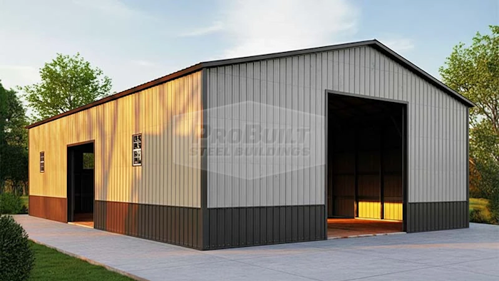 40x50 Vertical Steel Garage