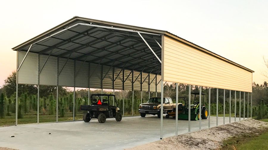 Vertical Roof Carport