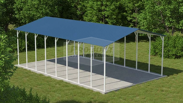 24x40 Vertical Roof Carport